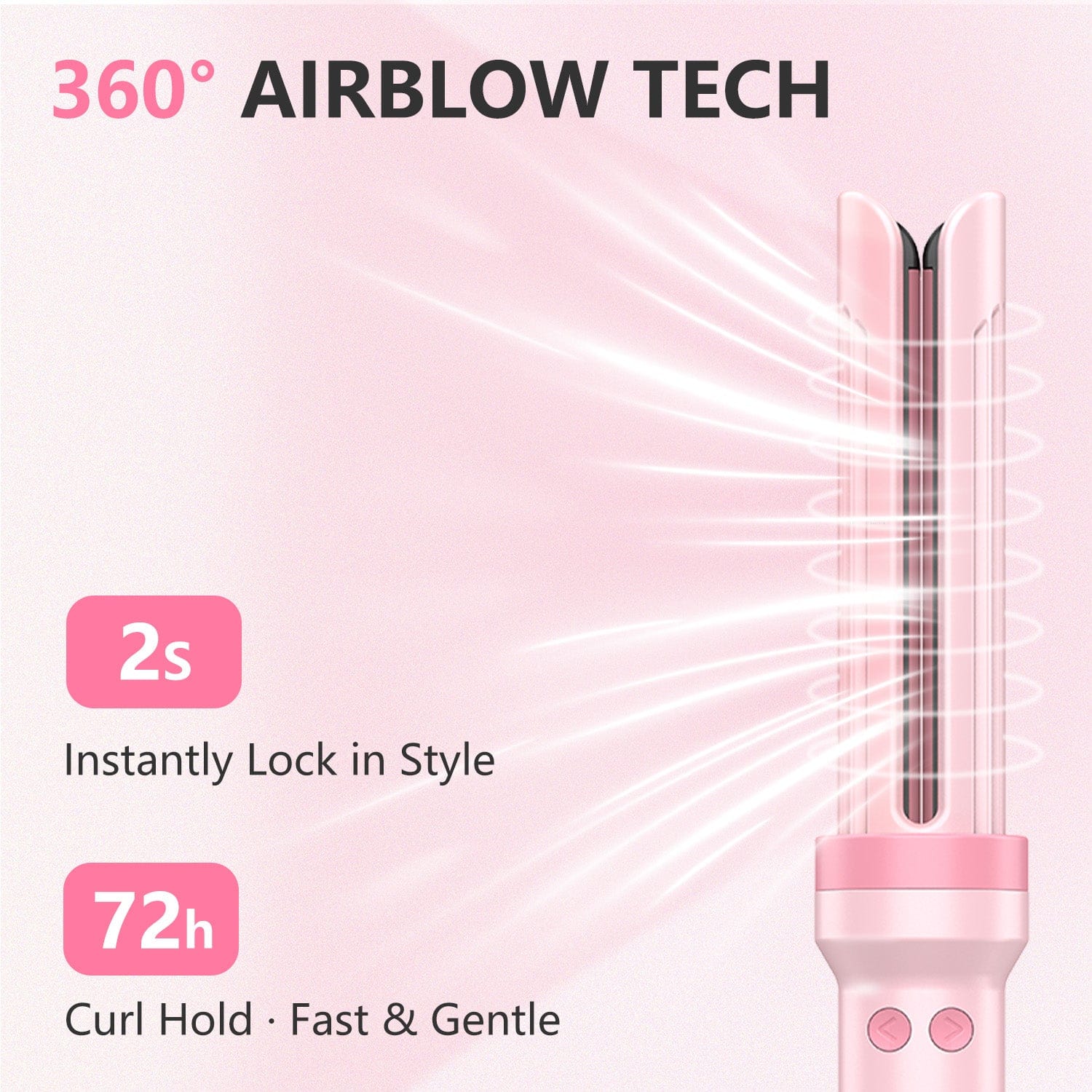 FORLIFA 3 in 1 Automatic Curling & Straightening Iron Pro HyperCurve