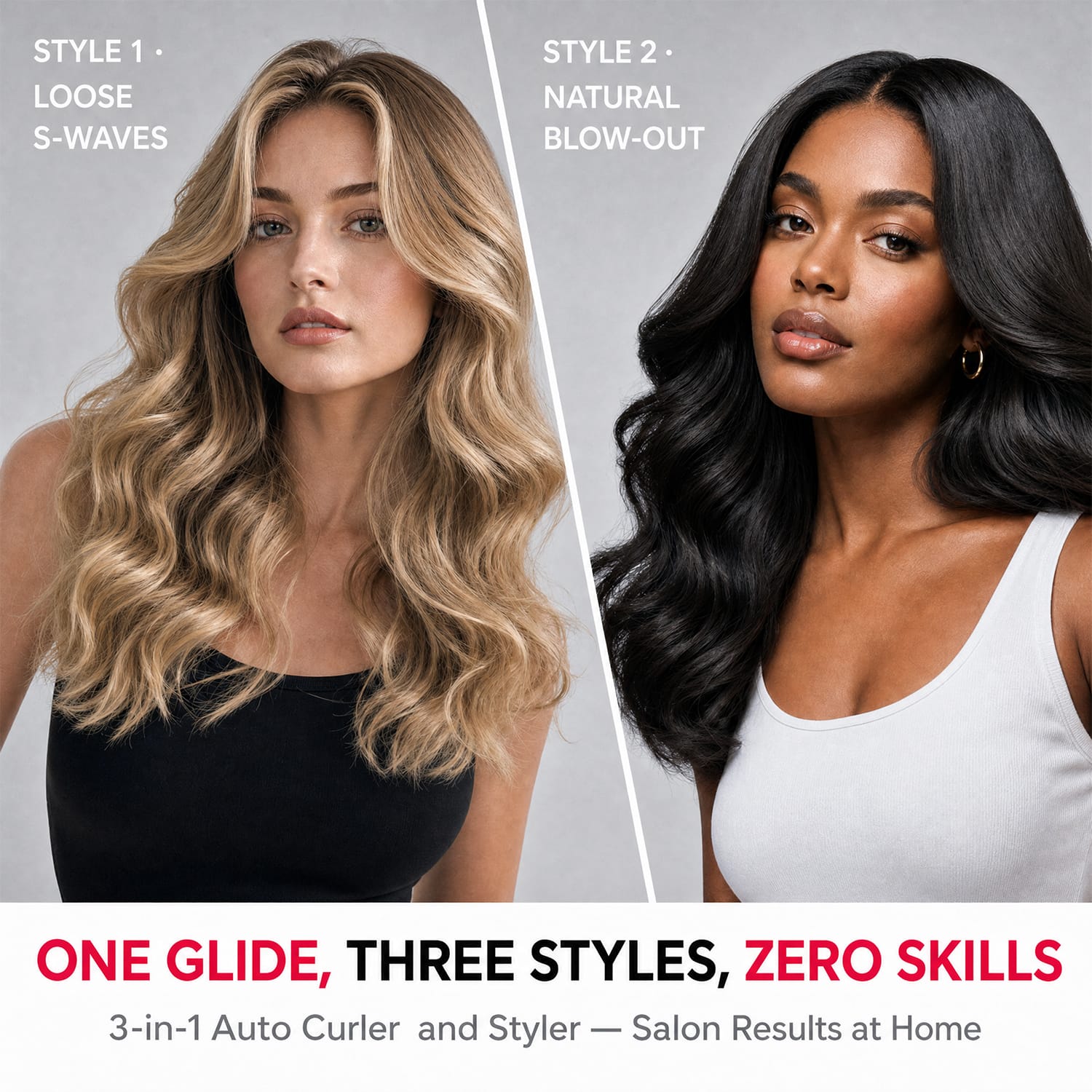 Pro HyperCurve — 3-in-1 Auto Curler & Styler - FORLIFA
